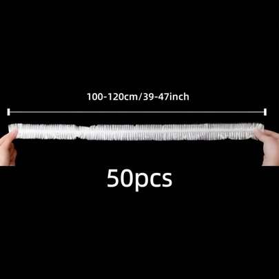50 st. stora engångsdammskydd, 39-47 tum, dammskydd för möbler och hushållsapparater, bordsduk för hushållet, fotbadspåse, fotbadspåse, oumbärlig för familjesammankomster, hotell, picknick
