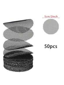50PCS Pot Hole Mesh Pad Mat Grid Round Drainage Hole Screen For Pot Bottom Prevent Soil Loss Anti Bonsai Flower Plant Gardening Tools - Multicolor - View 13