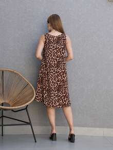Women's Tank Dress DuNa - Leopard Print 1 - View 4