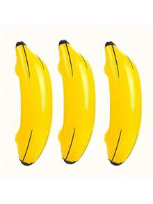 1/3/8pcs Inflatable Banana, PVC Banana Prop, Inflatable Pool Game, Bachelor Party Supplies, Group Activity Prop, For Pool Party, Beach Entertainment And Outdoor Party, Suitable For Adults 14+ - One Size - View 9