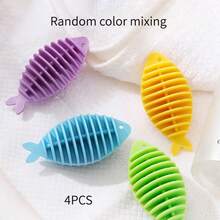 4pcs/6pcs Soft Rubber Fish Shaped Laundry Balls, Home Washing Machine Cleaning Balls, Prevent Tangling, Reduce Wrinkles, No Electricity Needed, Washing Machine Balls, Laundry Drying Balls, Dryer Sheets - A - View 8