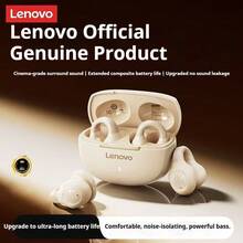 Lenovo 蓝牙耳机，夹式设计，开放式，升级至蓝牙5.4，无漏音，长时间佩戴舒适，低延迟，无线运动音乐游戏耳机，兼容苹果、华为、小米和OPPO手机 - 查看 2