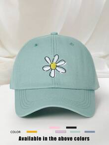 1 chiếc mũ lưỡi trai thêu hoa, thoáng khí, có thể điều chỉnh, thích hợp cho hoạt động ngoài trời, chơi golf, mùa hè, mũ chống nắng vành cong thời trang cho nam và nữ, mũ chống nắng đôi phong cách Y2K - mũ bóng chày - Xem 20