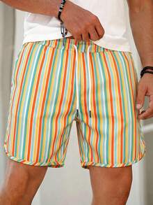 Quần short nam kiểu dáng tối giản, đa năng, thích hợp cho kỳ nghỉ hè. - Nhiều màu - Xem 1