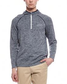 Ben Sherman Knit 1/4-Zip Hoodie - Blue - View 1