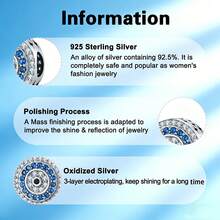 1pc Silver-Plated Pendant Beads, DIY Bracelet Necklace Couples/Best Friends Matching, Romantic Gift For Valentine's Day, Anniversary, Birthday, Versatile Daily Wear - Mixed Colors - View 4