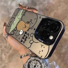 おしゃれなスマホケースfor  16 Pro Max/16 Plus/16 Pro/16/15 Pro Max/15 Plus/15 Pro/15/14 Pro Max/14 Plus/14 Pro/14/16E/13 Pro Max/13 Pro/13/12 Pro Max/12 Pro/12/11 Pro Max/11 - 透明な黒 - チェックする 7