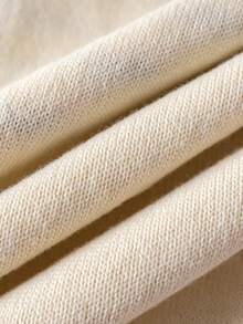 Girls' Elegant Striped Collar Sleeveless Knit Vest, V-Neck Pullover Sweater, Suitable For Casual Wear In Spring, Summer And Autumn - Apricot - View 6