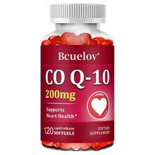 Coenzima CoQ10 200 mg, favorece la salud cardíaca, bucal y de las encías, aporta energía y es antioxidante. 120 cápsulas blandas. - 1 BOTELLA - Ver 9