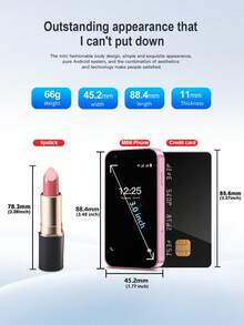 SERVO Mini Smartphone Android 8.1 System 3.0-Inch HD Display Dual SIM Dual Standby 3G WCDMA Cellular WiFi And GPS Portable Smart Compact Phone - Black - View 4