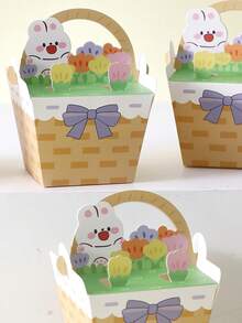 10pcs/20pcs Mini Cartoon Rabbit Gift Boxes,Mini Treat Boxes For Candy, Chocolates, And Small Gifts, Ideal For Party Favors, Elegant Paper Gift Bags For Easter - Bow Bunny Box - View 8
