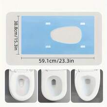 10/30pcs Thick Disposable Toilet Seat Covers With Extra Large Design For Full Protection Clean Portable Travel Toilet Seat Covers Individually Wrapped Toilet Stickers Perfect For Public Restroom Toilet Seat Cushions Household Items Travel Essentials Bathroom Decor Room Essential Accessories - Multicolor - View 10