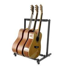 3/5/7/9-Space Multi Guitar Holder, Foldable Portable Floor Rack For Acoustic, Electric & Bass Guitars - View 15