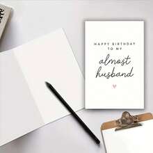 1pc, Boyfriend Birthday Card, Husband Birthday Card, To My Favourite Person, Girlfriend Birthday Card, Wife Birthday Card, Birthday Card, Small Business Supplies, Thank You Cards, Birthday Gift, Cards, Unusual Items, Gift Cards,Christmas - Type a - View 3