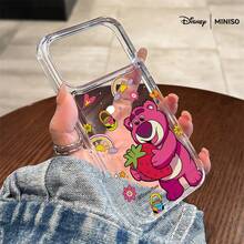 Disney Toy Story Lotso Hugging Strawberry All-Over Print Phone Case Suitable For IPhone 17/17 Pro/17 Pro Max/17 Air/16/15/14/13/12/11/X Series Iphone 17 Pro Max Case Iphone 17 Pro Case Iphone 17 Case Stocking Stuffers The Girlfriend - 透明的 - 查看 1