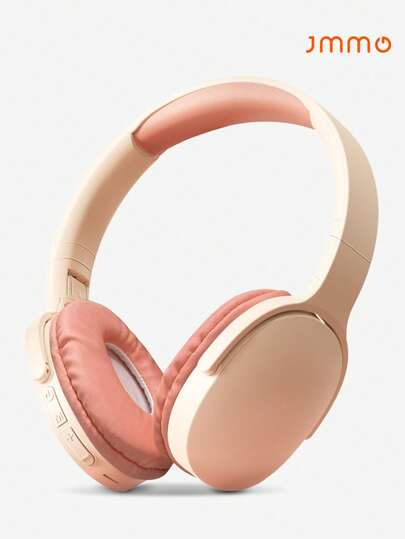 JMMO Auriculares inalámbricos tipo diadema, auriculares inalámbricos con larga duración de batería, compatibles con computadora/iPad/teléfono móvil, adecuados para escuchar música/jugar