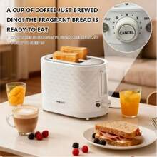 Sokany 08111 Household Toaster, Fully Automatic Dual-Slice Toaster, 750W High Power, Fast Baking, 7 Temperature Settings, Defrost/Reheat, Stainless Steel Material, Easy To Clean, Suitable For Home Toaster, Breakfast Maker, Oven And Toast Maker. - EU E Type Plug(220-240V) - View 4