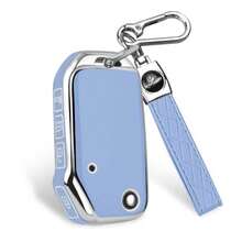 Dfor KIA Key Fob Cover With Keychian Soft And Durable Key Cover TPU Car Key Holder Fit For Kia 2019-2023 Cerato Ceed Forte NIRO Sorento Seltos Soul Telluride 4 Buttons S-Purple - Sblue - 查看 7
