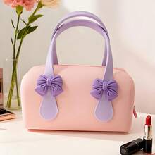 Silicone Cosmetic Bag, Handbag, Waterproof Toiletry Bag, Shockproof Silicone Bag, Beach Bag, Small Handbag, With Handle, Tote Bag, Large Capacity, Portable Bag - Multicolor - View 10