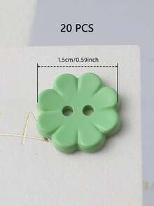 20/40颗1.25-1.5厘米彩色树脂塑料八瓣梅花纽扣,适用于服装配饰、针织衫、外套、手工缝制装饰、情人节DIY材料、服装工艺品、美术用品、缝纫配件 - 八瓣花 - 查看 27