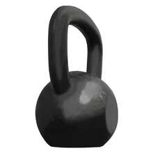Kettlebell Pintado 10 Kg Para Academia Fitness Fixa - Preto - Visão 2