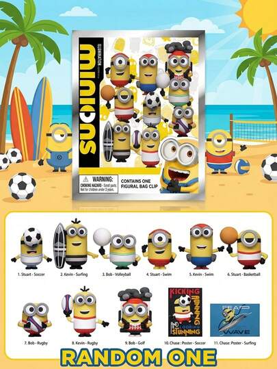  Bolsa ciega con figura 3D de  con licencia oficial, colgante de mochila, regalo aleatorio de 1 pieza, Estudios Universal