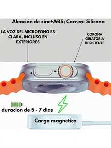 Smartwatch, Straps, Health Monitoring, Wireless Charging, Bluetooth Calling - Black - View 2