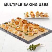 4pcs Non-Stick Silicone Baking Mat, Reusable Baking Liner, Dishwasher Cookie Sheet - Easy Clean Surface, Suitable For Baking Fish, Chicken, Cookies, Pizza, Bread - Essential For Home & Professional Kitchen - Applicable For Easter, Eid Al-Fitr, Back To School Season - Easy Clean, Non-Stick Surface, Material, Mat - View 6