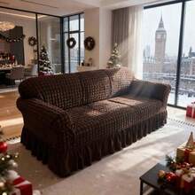 1/2/3/4 Pcs Sofa Covers For Couches Couch Cover Forros Para Sofá White 1/2/3/4 Seater Universal Elastic Stretch Sofa Cover Anti-Dirty Wrinkle-Resistant Soft Couch Slipcover Pet Friendly Washable Furniture Protector For Living Room Bedroom Home Hotel Office - Buff Yellow - View 4