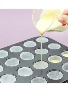 Moldes para mini muffins y cupcakes, acero inoxidable - Negro - Ver 8