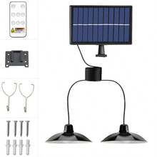 Solar Powered Outdoor Wall Light, Wireless Dual Head Lamp, Motion Sensor, Waterproof, For Home Garden Courtyard Camping Tent - white light - View 16