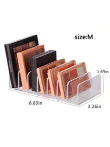 Makeup Organizer With Drawers For Eyeshadow Palettes, Powder And Transparent Separators, Plastic Storage Box With Cosmetic Display Stand For Blush On Desktop,For Holiday Beach, Bathroom Collection, Bedroom Collection, Large Capacity - Clear - View 13