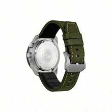 CITIZEN Reloj de hombre Promaster Series con movimiento de cuarzo luminoso y resistente al agua, esfera negra, movimiento híbrido japonés y coreano, modelo BJ7138-04E - Verde - Ver 4