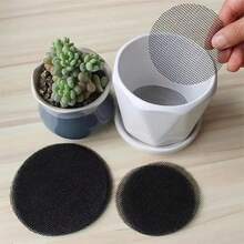 50PCS Pot Hole Mesh Pad Mat Grid Round Drainage Hole Screen For Pot Bottom Prevent Soil Loss Anti Bonsai Flower Plant Gardening Tools - Multicolor - View 11