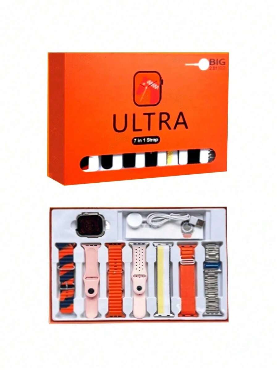 Smartwatch, Straps, Health Monitoring, Wireless Charging, Bluetooth Calling - Pink - View 1