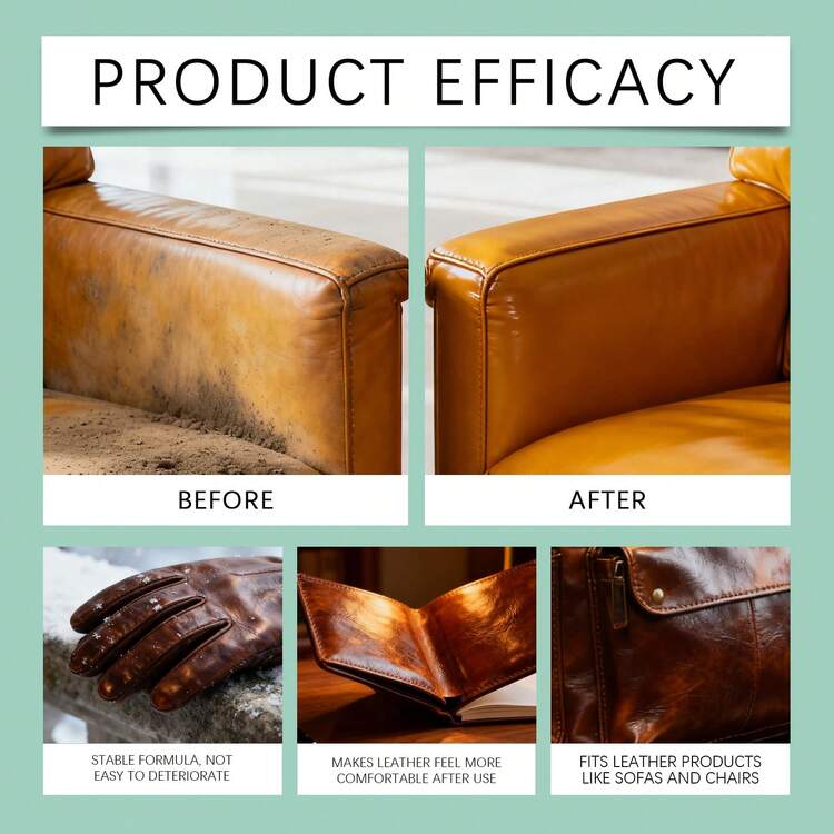 皮革家具护理霜、皮革家具保养清洁剂、沙发抛光清洁护理油 - 皮革家具護理膏1set - 查看 7