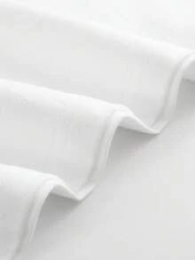 Men'S Fashion  Featuring A Round Neck T-Shirt, Suitable For Various Occasions Like Travel, Summer Outings, Beach Activities, And Fitness Training. This Versatile Short Sleeve Design Is Popular In Foreign Trade Exports And Is A Hot Item For The - 白色 - 查看 4