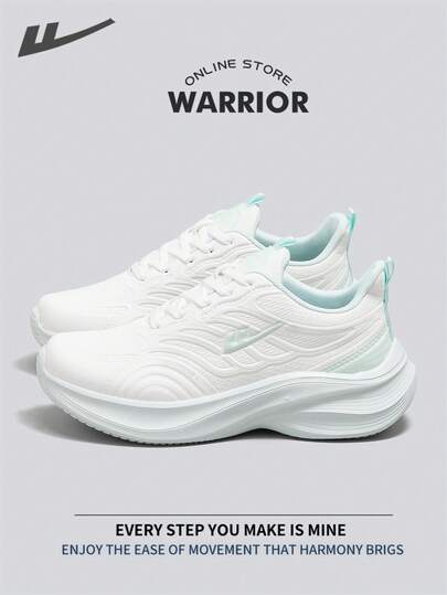  Warrior Fashionable Retro Sports Shoes For Women Spring And Autumn Comfortable Running Shoes Modest Style Casual Yet Sleek Sneakers Applicable Throughout The Year Wear-Resisting All-Day Wear Training Sneakers Little White Shoes ﻿