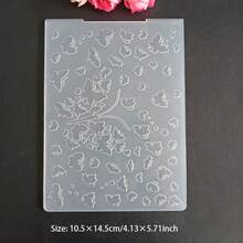 2D Embossing Folders For Card Making Embossing Machine Template For Scrapbook Paper Craft Album Stamps Decor DIY Greeting Card Making Geometric Diagonal Pattern / Butterfly And Flower / Birthday-Themed Text / Handwritten Background / Handwritten Background - 2D - View 11