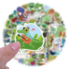 Pegatinas de banda de dinosaurios, Artes y Manualidades, para decorar papelería, tazas, equipaje, refrigeradores, patinetas, guitarras - B - Ver 3