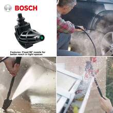 Bosch Adjustable Pressure Washer Nozzle, Rotating Pressure Washer Nozzle Head, Suitable For Turbo Nozzle Replacement Parts - Black - View 3