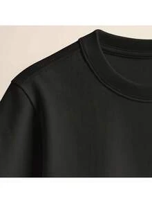 Women's Plus Size T-Shirt, 100% Cotton, Printed Finger Heart Design, Korean Drama/Kpop Style, Basic Premium Style, Round Neck, Short Sleeve, Casual Streetwear/Gym, Comfortable, Sizes G1 To G5 - 軍綠色 - 查看 4