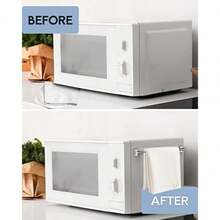 Toallero magnético para refrigerador - Paquete de 2 Barras de Cortina magnéticas para Puerta de Metal con Longitud Ajustable (Pa - como en la foto - Ver 7