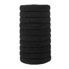 100pcs Women's Black, Fashionable Simple, 4cm Size,High Elasticity Hair Scrunchies Hair Ties, Suitable For Everyday Use And Gift Giving Hair Ties Ponytail Holders Hair Elastics Hair Rope, Hair Bobbles ,Gym Sport Outfit Hair Ties Head Accessories Rubber Bands - 黑色 - 查看 8