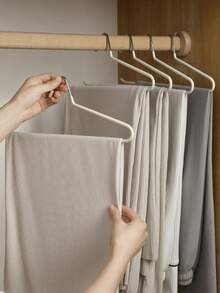 10pcs/5pcs/1pc Pants Hangers Space Saving, Open Ended Metal Pant Hangers, Non Slip Jean Hangers For Men And Women, Closet Storage Organizer For Clothes Leggings Slacks Trouser Ties,Best Gifts,Suitable For Home, Hotel, University Back To School - View 8