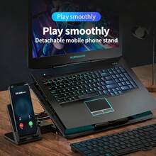 Lenovo 散熱支架 可調式風力 人體工學設計 8檔高度調整 防滑矽膠托墊保護電腦 提升辦公舒適度 廣泛筆記本相容 - 查看 6