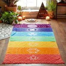 Soft Microfiber Beach Towel, Quick-Dry, Sand-Proof, Lightweight, With Waterproof Sealed Ring, Vibrant Tropical Pattern Design, Suitable For Swimming, Fitness, Yoga And Camping. - Multicolor - View 7