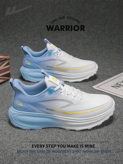  Warrior Fashionable Retro Men's Sports Shoes Spring And Summer Comfortable Running Shoes Modest Style Casual Yet Sleek Sneakers Applicable Throughout The Year Wear-Resisting All-Day Wear Training Sneakers Soft Sole