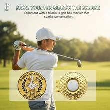Funny Ball Marker With Hat Clip, Standard Magnetic Elastic Hat Clip, Unique Men Women, Lovers - Initial - View 2