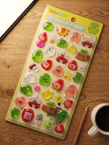 Children's Handmade Art Decorative Stickers, Office And School Decorative Stickers, Notebook Stickers, Ledger Stickers, Luggage Stickers, Guitar Decorative Stickers, Laser Stickers, Gifts For Friends And Family, Christmas Stocking Stuffers, Christmas Gifts, Christmas Decorations, Random High-Value Japanese Anime Theme Character Stickers - Multicolor - View 8